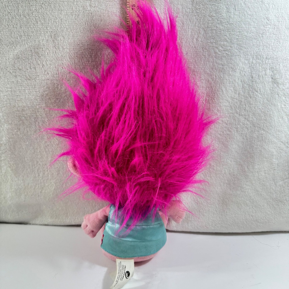 DreamWorks Trolls World Tour Poppy Plush Doll Pink Hair Flower Crown 15 Inch - Picture 3 of 6